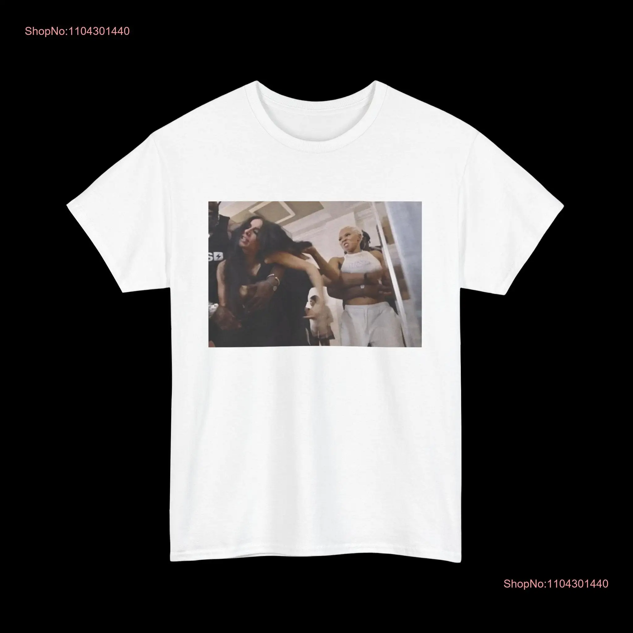 Футболка Jela vs Big Gretchen Fight Baddies Caribbean Heavy Cotton Fan Merch с длинными или короткими рукавами