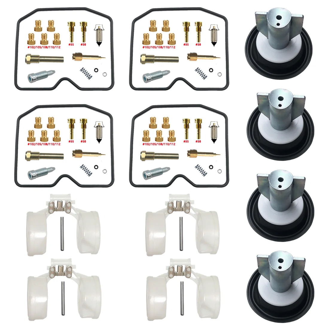 

KAWASAKI ZR-7 ZR-7S 1999-2005 Ремкомплект карбюратора мотоцикла с вакуумной диафрагмой и поплавком ZR750-F ZR750-H