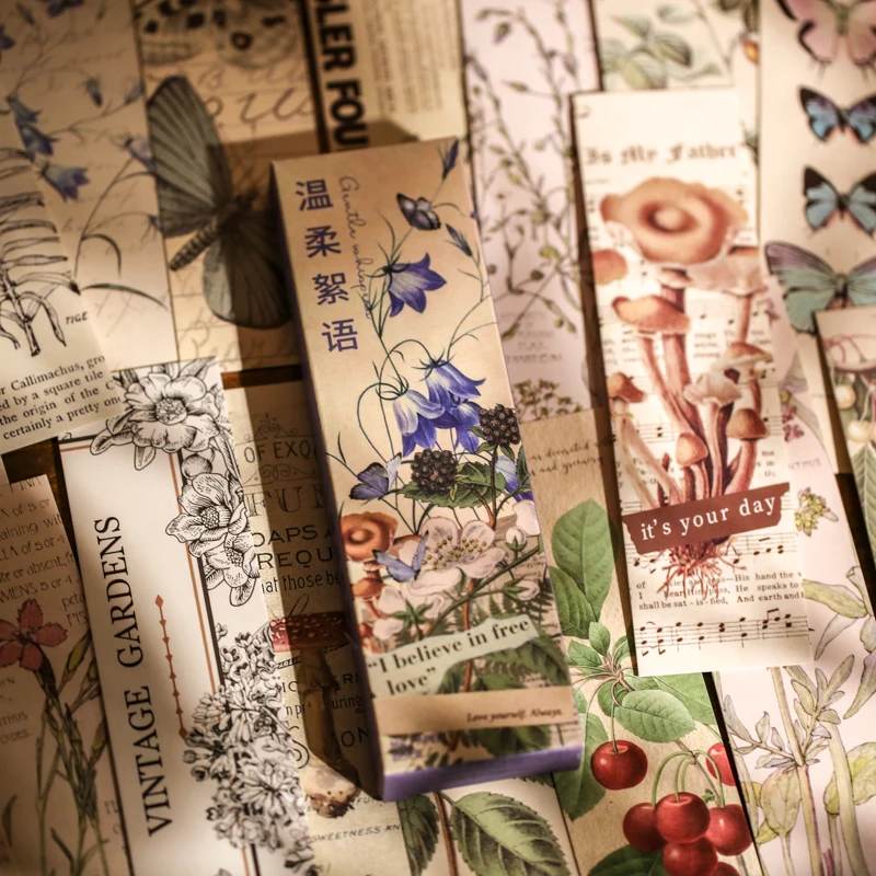 

20pack New Plants Flower Paper Stationery Bookmarks Book Holder Message Card School Office Supplies Student Reward Gift Markers