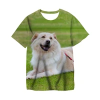 2022 summer cute dog short sleeve t shirt unisex animal pet casual fashion harajuku print streetwear