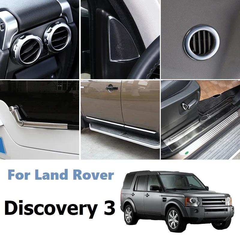 

Black Wood For Land Rover Discovery 3 LR3 2004-2009 Car Black Wood Car Interior Decoration Trim Frame Accessories Chrome ABS h