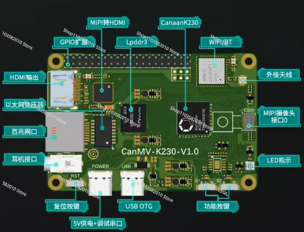 Kendryte K230 RISC-V доска для разработки-CanMV-K230