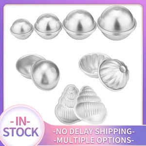 Форма для бомбочек для ванны из алюминиевого сплава, 2 шт.8 шт., форма для соли для ванны, 3D шар, сфера, сделай сам, инструмент для купания, аксессуары