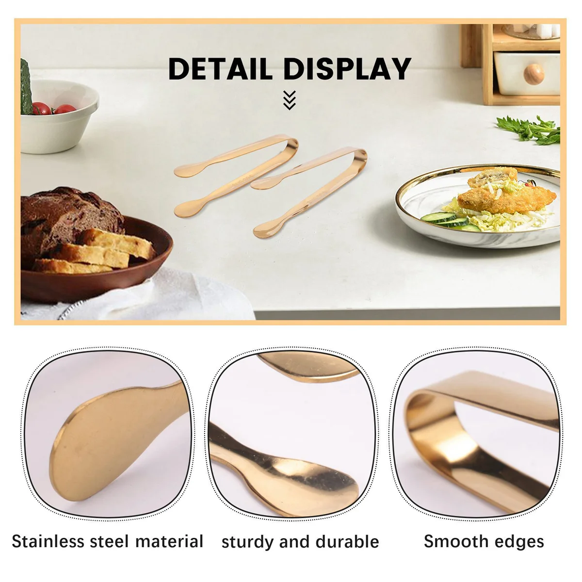 

24 шт., мини-щипцы для сахара, из нержавеющей стали