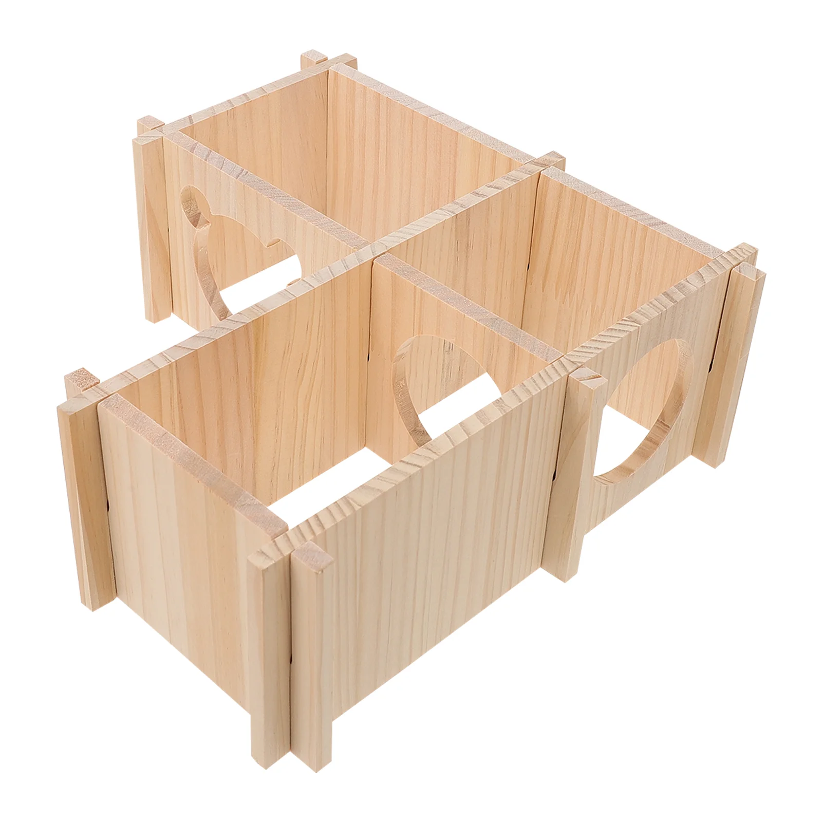 

Hamster Maze Wooden House Animal Toys Wood Pet Toy Hut Hiding Hideout Pets Mice Guinea Sleeping Playground Enrichment Rabbit