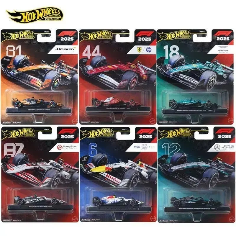 Фото Новинка! Коллекционная модель Hot Wheels Premium F1 Racing Car Gold Label Limited Edition 2025: McLaren, Mercedes, Honda (HRV11) — Лимитированная серия, литые машинки. №4