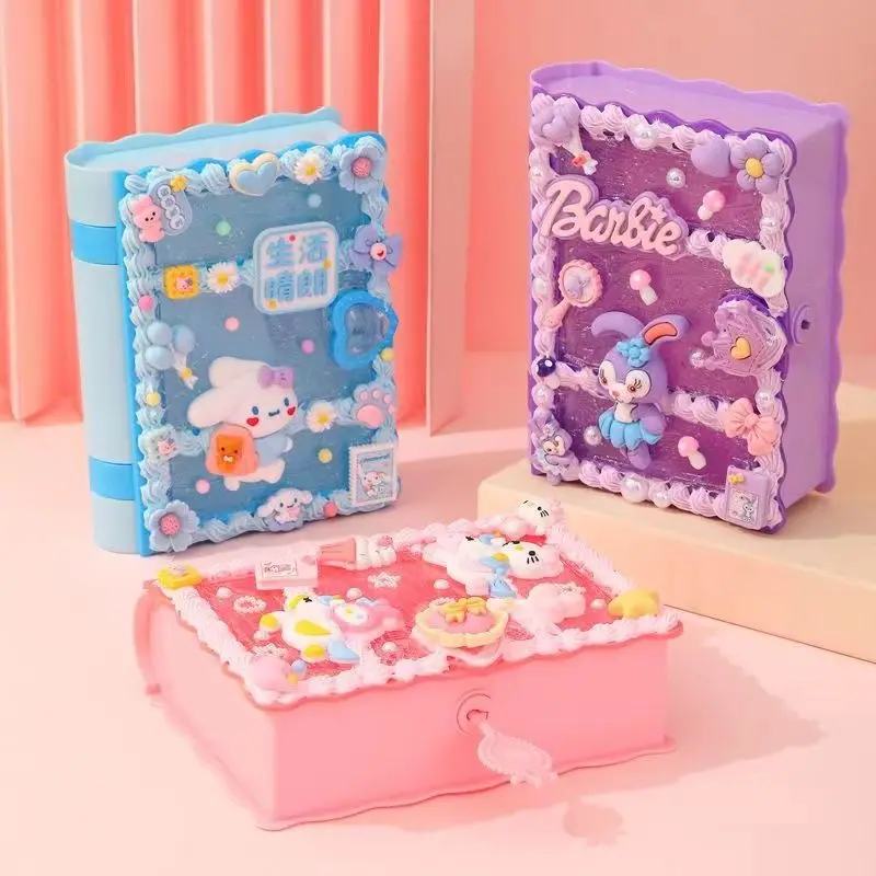 

Sanrio Kawaii аниме Kuromi детский волшебный книжный ящик Милая мультяшная коричная самодельная творческая емкость для хранения искусственные милые игрушки для детей