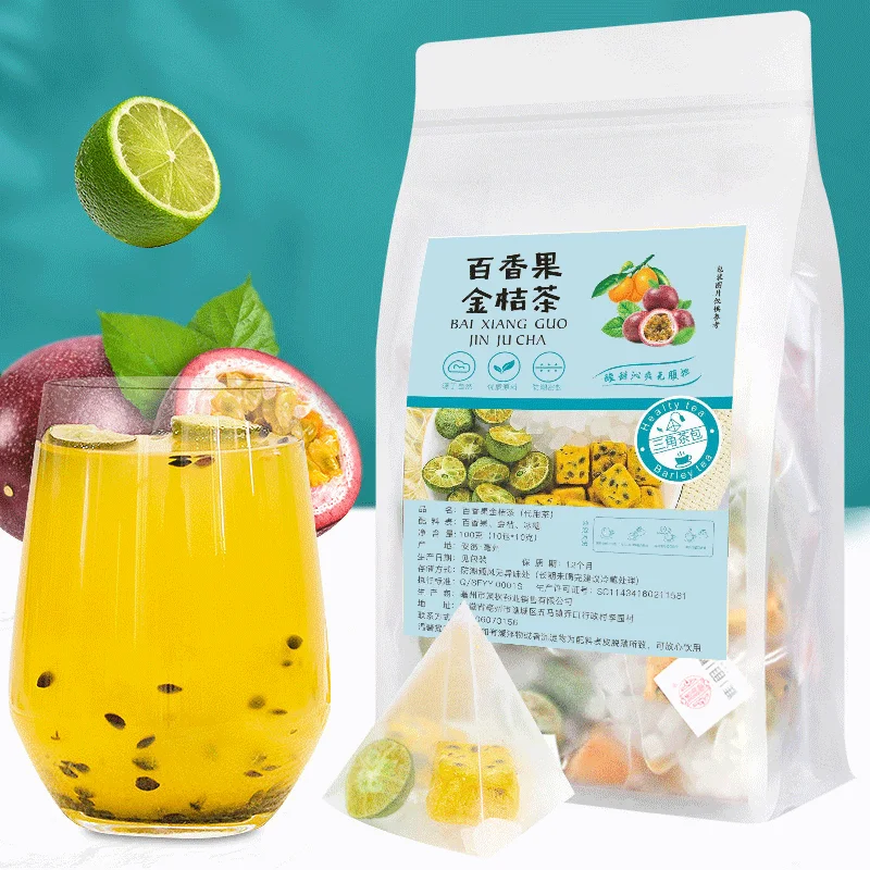 

Китайский чай 7A, Страстные фрукты, чай Kumquat, замороженный зеленый оранжевый чай, экстракт камелии, летний напиток