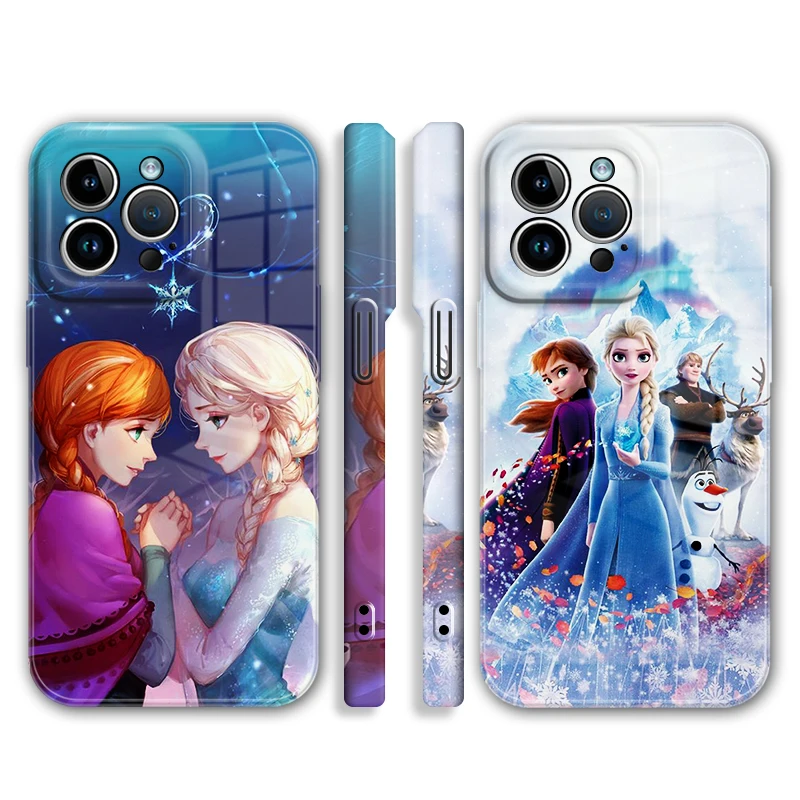 ELSA Anna Love Feilin Film Hard Cover For Apple iPhone 14 13 12 mini 11 8 7 X XR XS MAX Pro Plus Luxury Phone Case Coque Capa