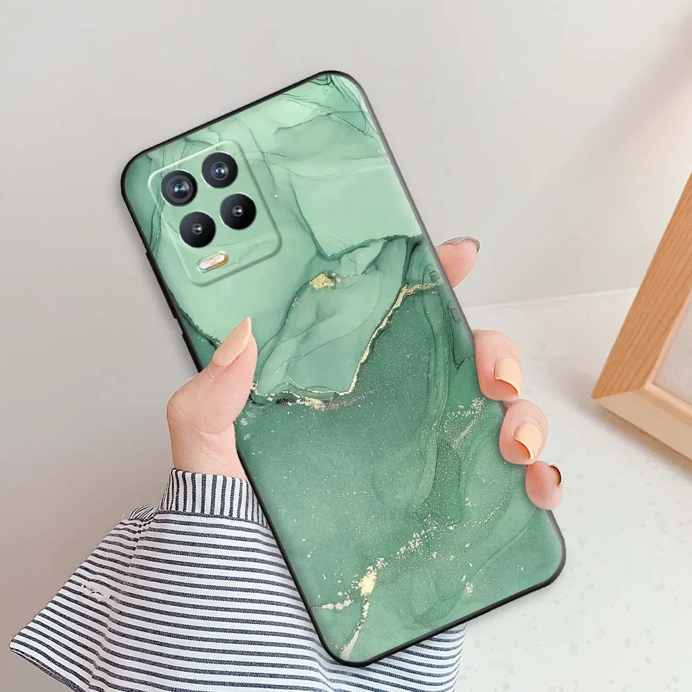 Задняя крышка для Realme 8 5G чехол RMX3241 задняя из мягкого силикона