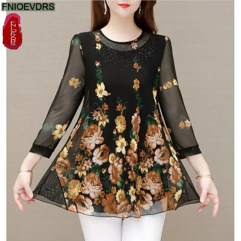 L-5XL Loose Clothes 2023 Women European Fashion Elegant Office Lady Work Ruffles Shirt Casual Tunic Peplum Tops And Blouses