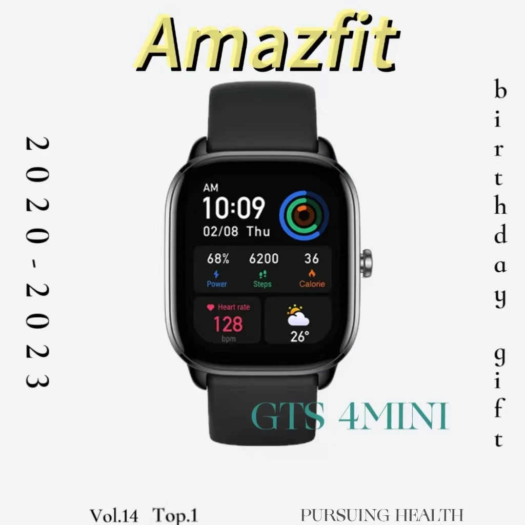 

Amazfit GTS 4 MINI Smartwatch For Men Women 120+ Sports Modes 1.65"HD AMOLED Display For Android For iOS 90-95New Black With Box