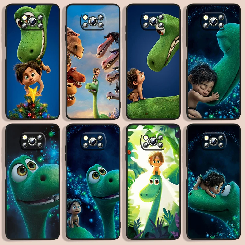 

Dinosaur Phone Case For Xiaomi Poco F1 X2 F2 X3 C3 M3 F3 X4 M4 F4 Pro 5G 4G NFC GT Black Iuxury Silicone Back Funda Cover Soft