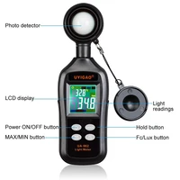 digital illuminometer mini light meter instrument environmental testing luxmeter