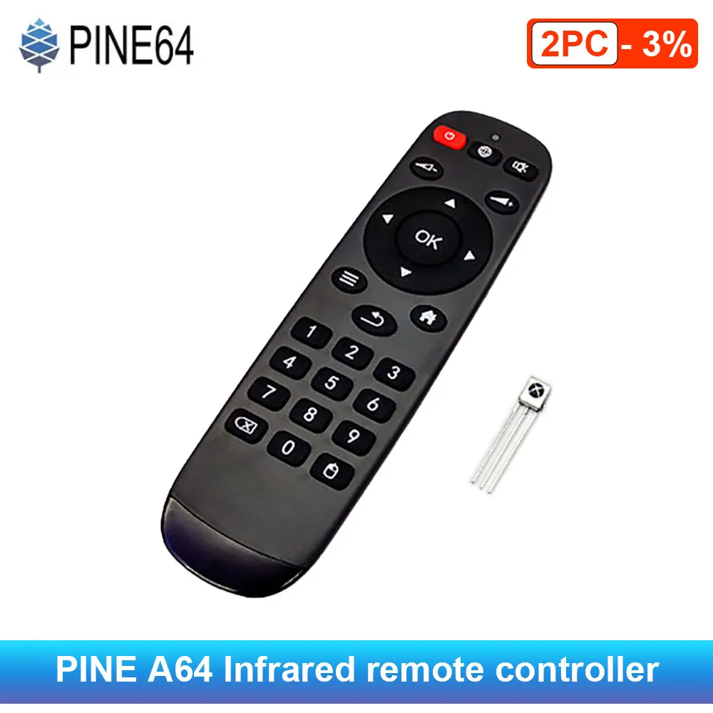 

ИК-пульт дистанционного управления PINE64 с ИК-приемником и датчиком, гаджеты для умного дома, техника, Интеллектуальный домашний помощник