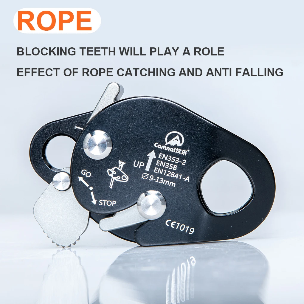 

Grab Rope Belay Device Rigging Plate Snatch Block Cable Pulley Trees Climb Ropes Survival Tools for Mountaineering