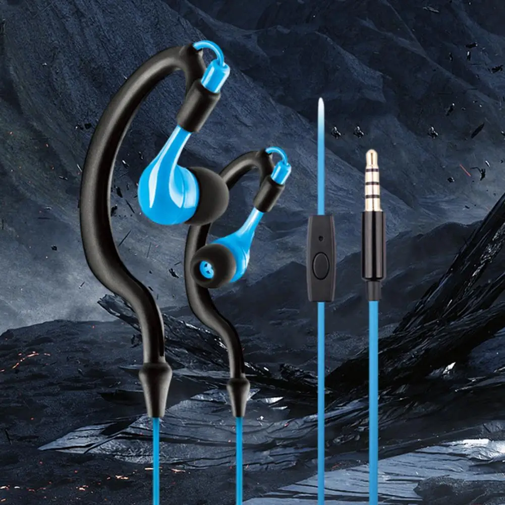 

Wired Headphones with Calls Waterproof Hanging Ear Sports Wired Headphones with Microphone for Android for Active for Android