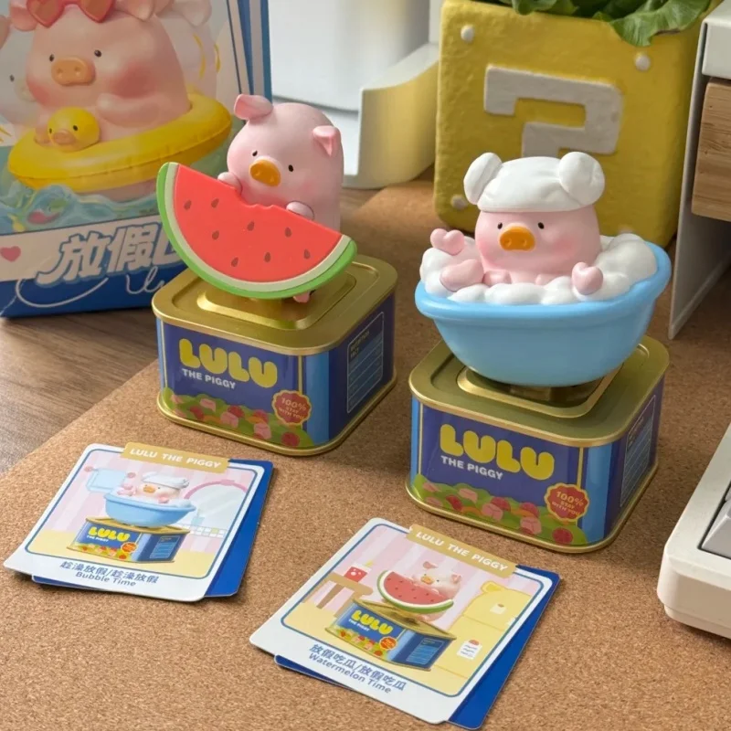 Фото Коллекционная фигурка-сюрприз Lulu The Piggy: Солнечная кукла-модель, милая и стильная настольная декорация, праздничный подарок для взрослых коллекционеров №2