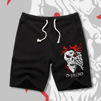 anime overlord ainz ooal gown shorts casual overalls albedo loose short pants costumes beach shorts fashion sportswear