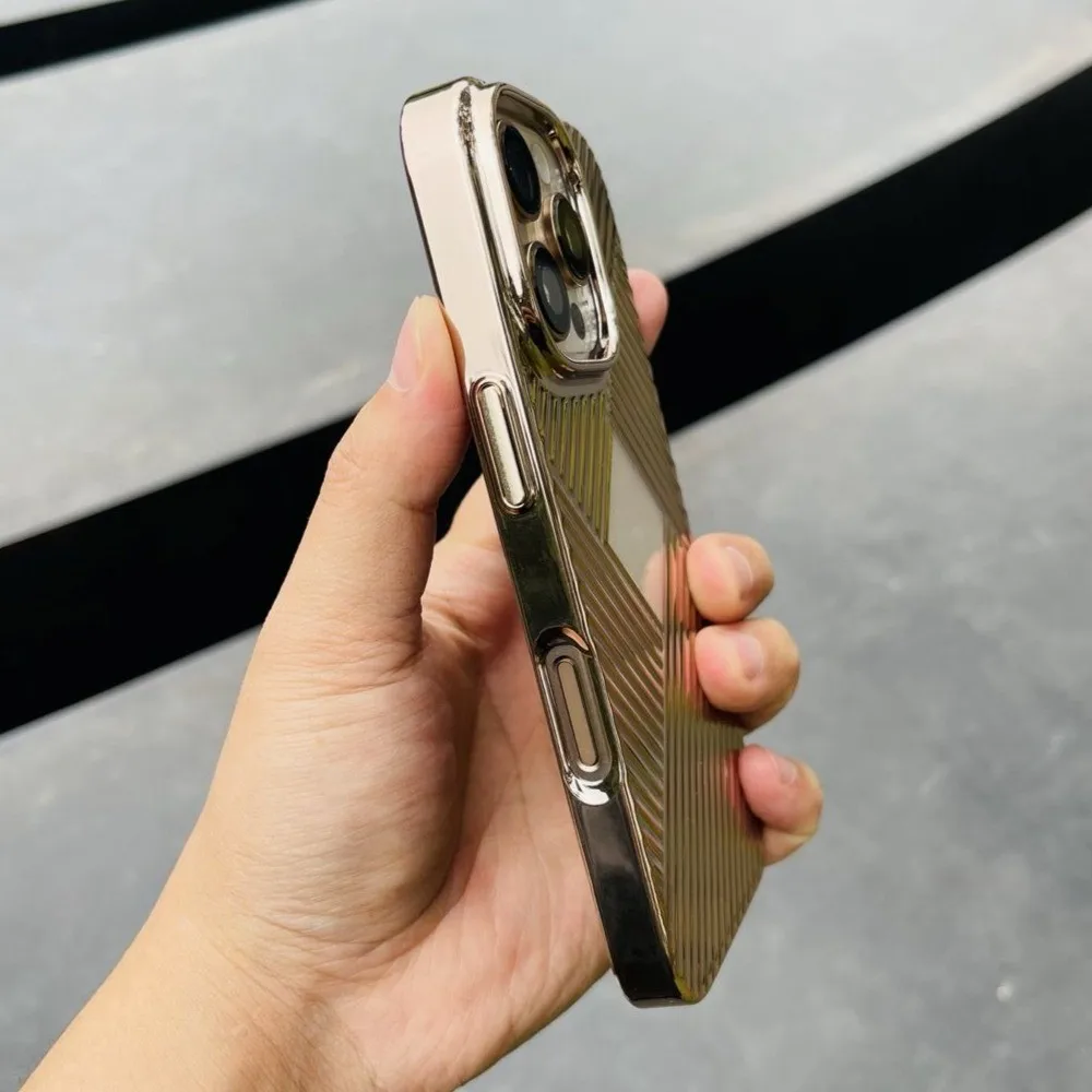 Ультратонкий саржевый чехол для телефона HOCE iPhone 16 Pro Max 15 противоударная жесткая