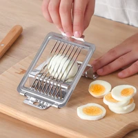 multifunctional egg cutter stainless steel separator egg slicer sectioner cutter mold luncheon meat single cut kitchen gadgets t