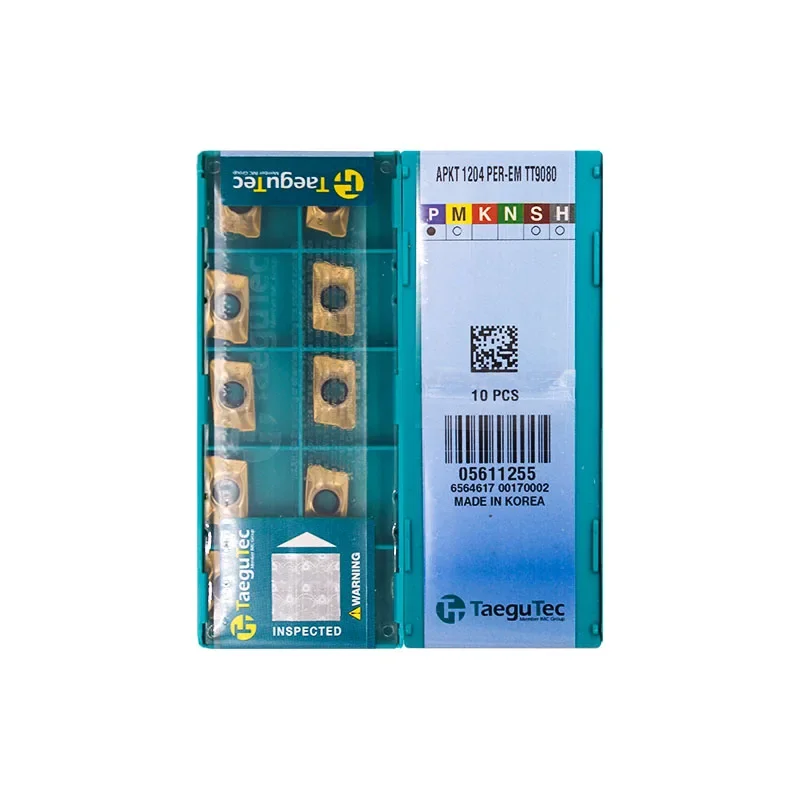Фото 10 шт. TaeguTec APKT APKT09T3PER APKT09T308R APKT1204PER APKT1705PER EM TT9080 TT9030 Токарные станки с ЧПУ Твердосплавные фрезерные вставки №5