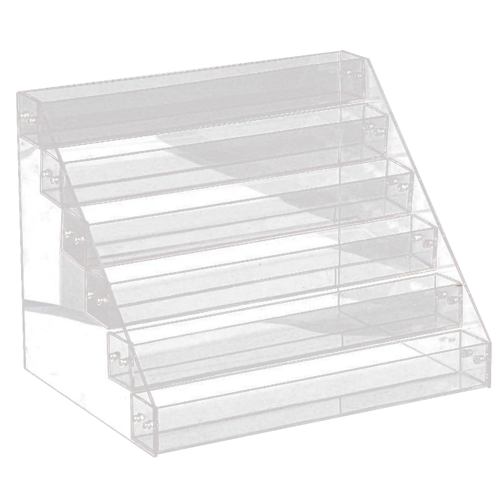 

Многослойная акриловая силиконовая стойка для лака для ногтей, прозрачная полка для демонстрации, принадлежности для маникюра и салонов