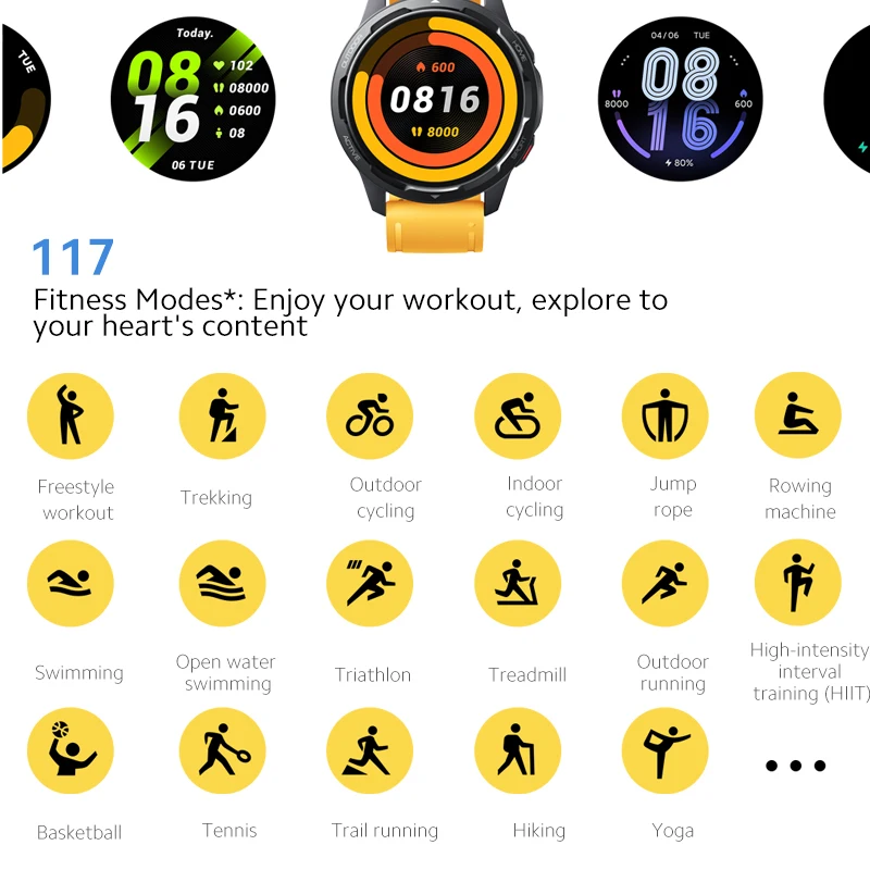 Умные часы Xiaomi Watch S1 1 43 дюйма AMOLED дисплей Bluetooth GPS |