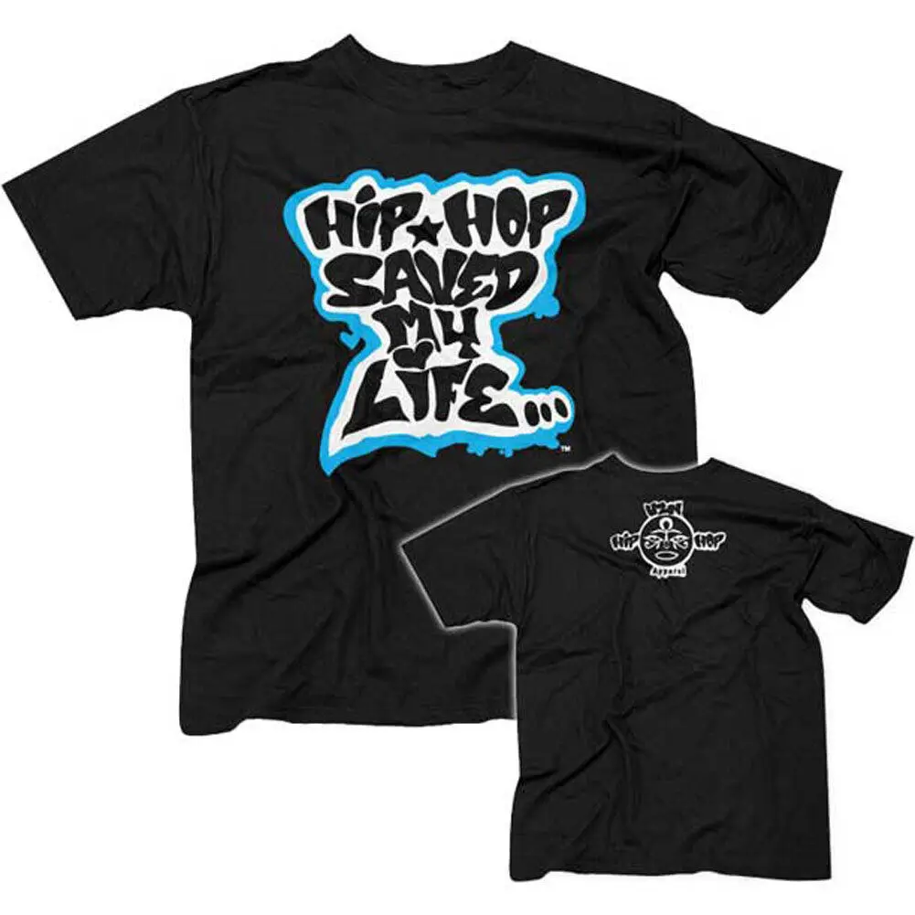 Мужская футболка Afrika Bambaataa в стиле хип-хоп средней длины Черная