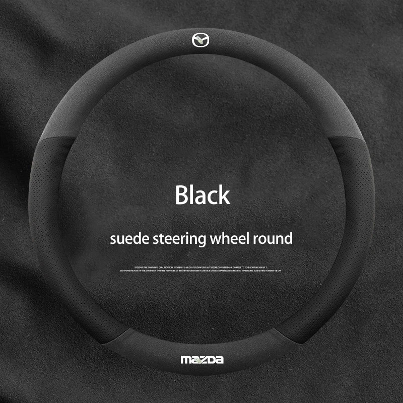 

Чехол на руль для Mazda, противоскользящий чехол для руля из искусственной замши, CX30, Axela 6, Atenza 3