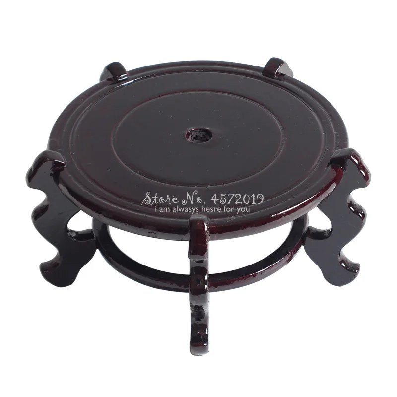 

Старинный кронштейн из массива дерева, традиционный китайский синий и белый фарфор, держатель Подставка для вазы, домашний декор, подставка...