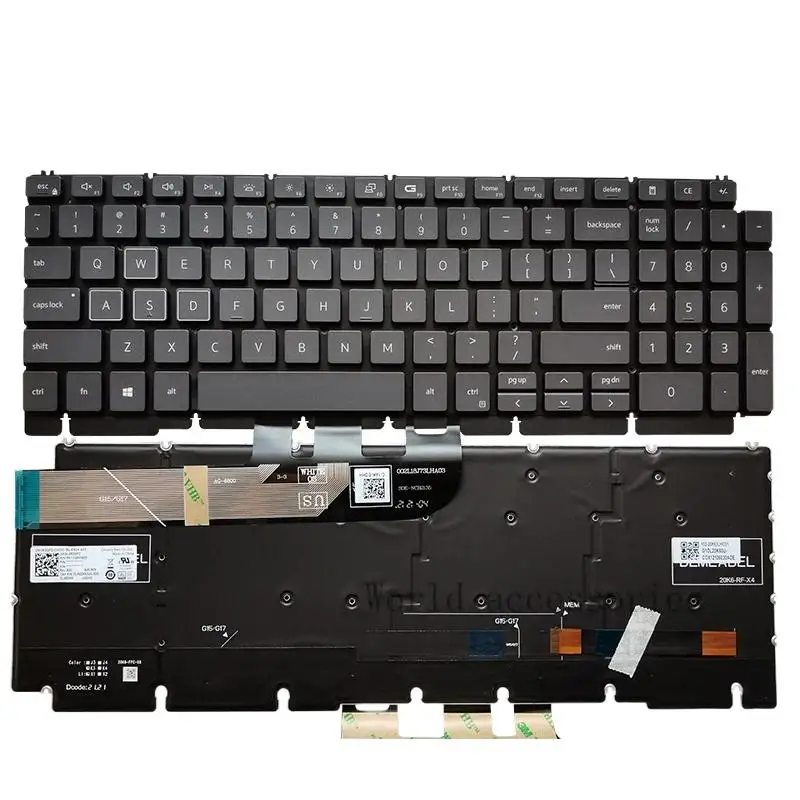 WYORESY новая США/RU RGB красная подсветка для Dell G15 Ryzen Edition 5510 5511 5515 5520 0R2GPD 0THG34 0 KDXH