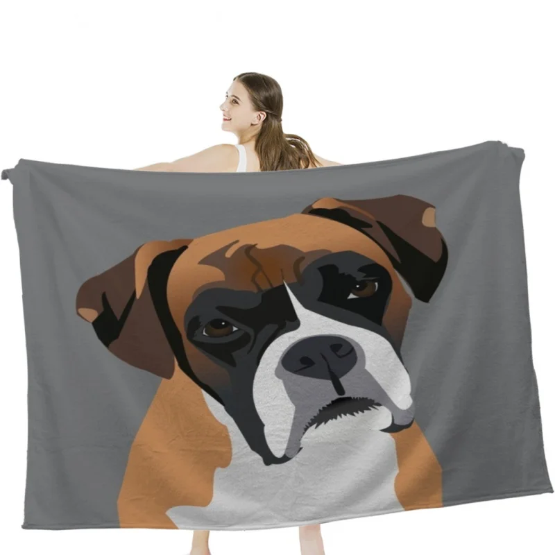 

Boxer Soft Velvet Blanket Lightweight Bed Blanket Home Decor Fleece Blanket