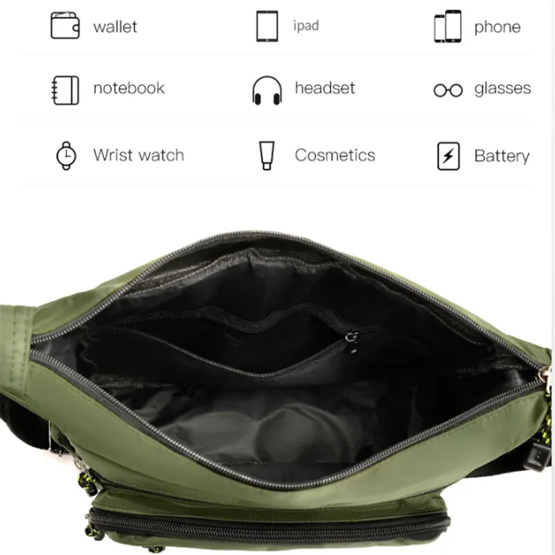 Мужская сумка через плечо из оксфорда