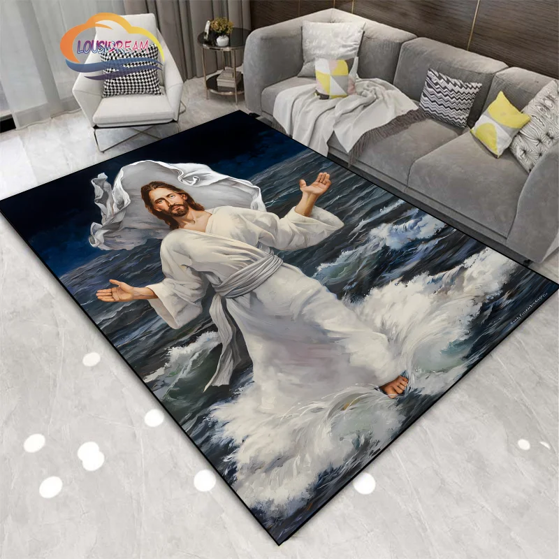 Коврик с изображением Иисуса молитвенный коврик из серии удобный дизайнерский