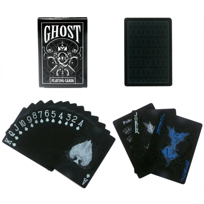 Promotional Playing cards or plastic waterproof black diamond poker