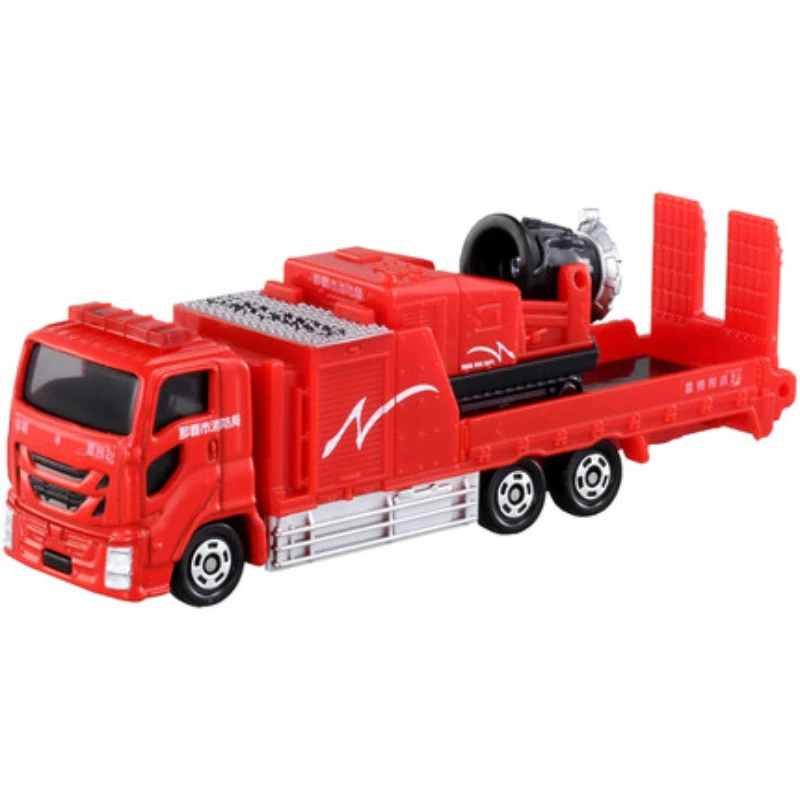 

NO.128 Model 981787 Takara Tomy Tomica Naha Fire Truck Simulation Long Diecast Alloy Car Model Toy Sold By Hehepopo