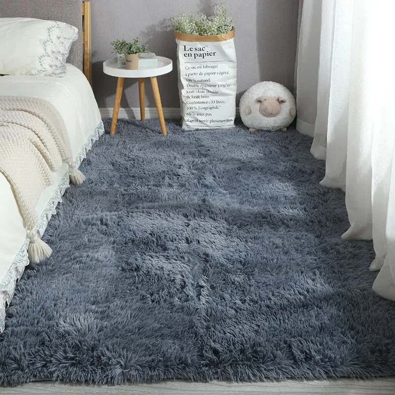 

Pink Bedroom Carpet For Children's Room Cute Girls Floor Soft Mat Living Room Decoration White Fluffy Large Kids Bedside Rugs