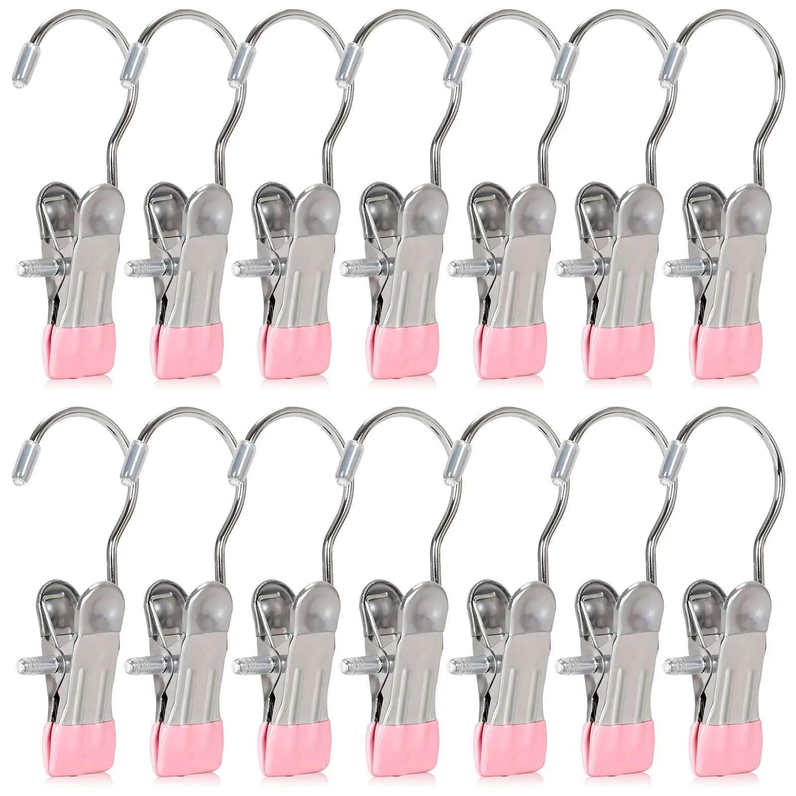 

Travel Hangers Boot Hanger Clips Clothes Hanger Hook Hanging Home Clips Portable Clips Pins Steel Hold Clip 4 Hook Stainless