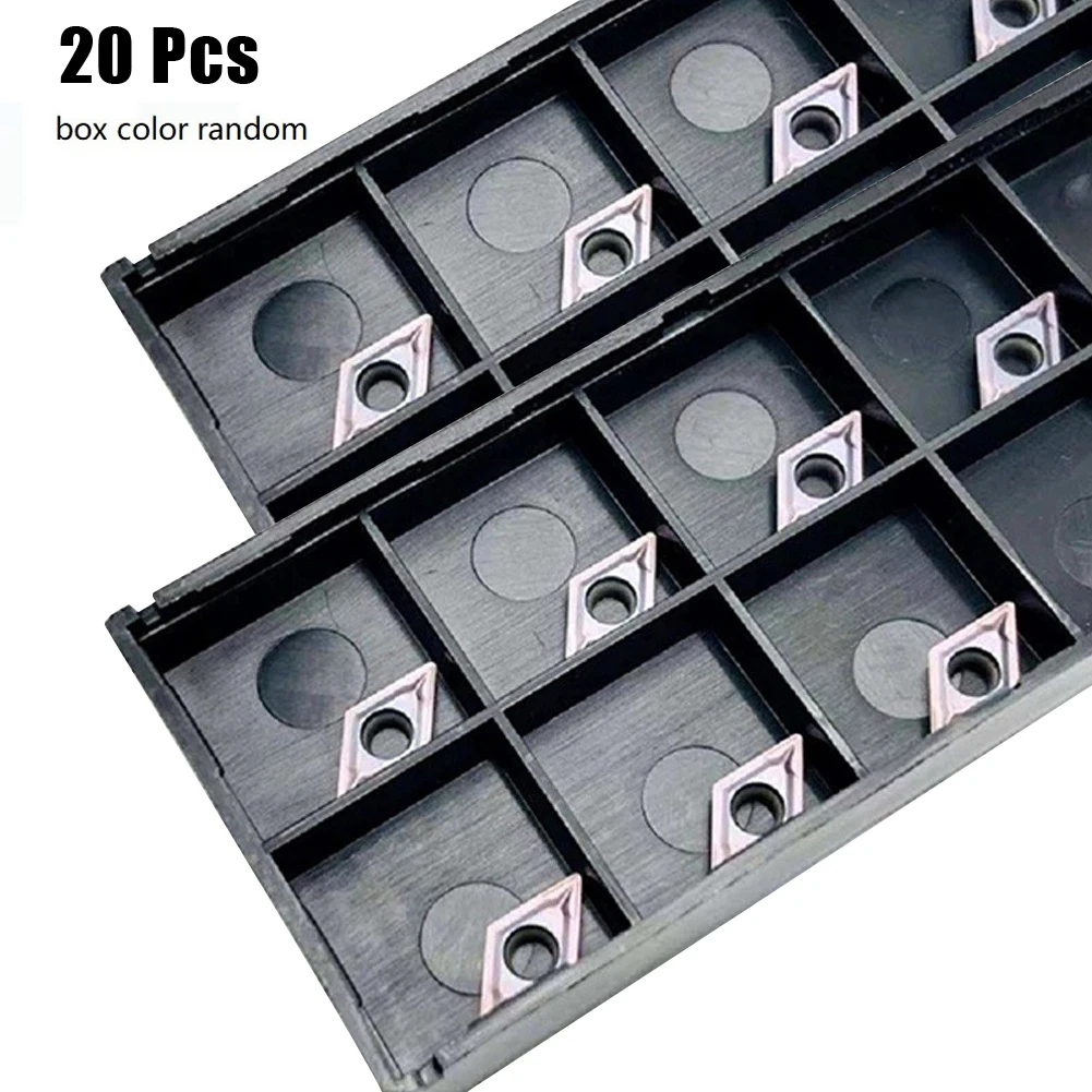 

20Pcs DCMT070204 VP15TF Carbide Inserts For Lathe Turning Tool Holder Boring Bar For SDJCR/SDNCN/SDQCR Series Lathe Tool