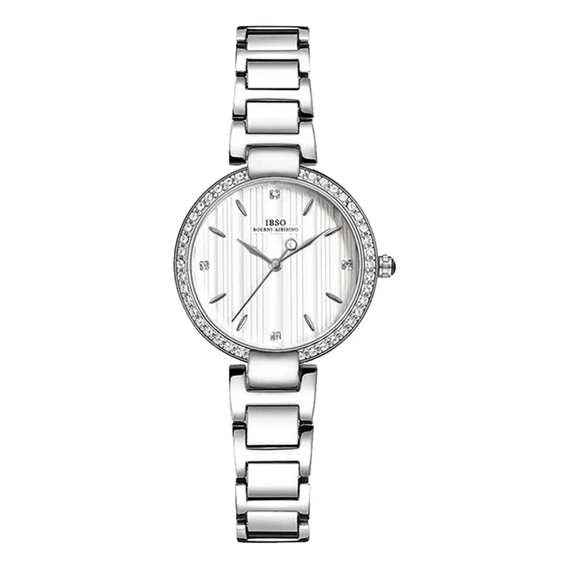 Luxury Women Watches Large Dial Stainless Steel Casual Youth Girl Hand Clock Waterproof Original Brand Fashion Wristwatch Ladies