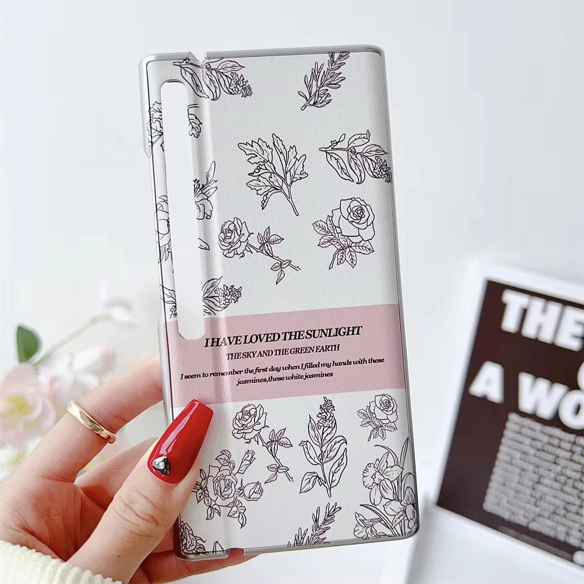 Чехол для телефона с цветочным рисунком HuaWei Mate XS2 PC Hard Shell XS 2 защитный чехол