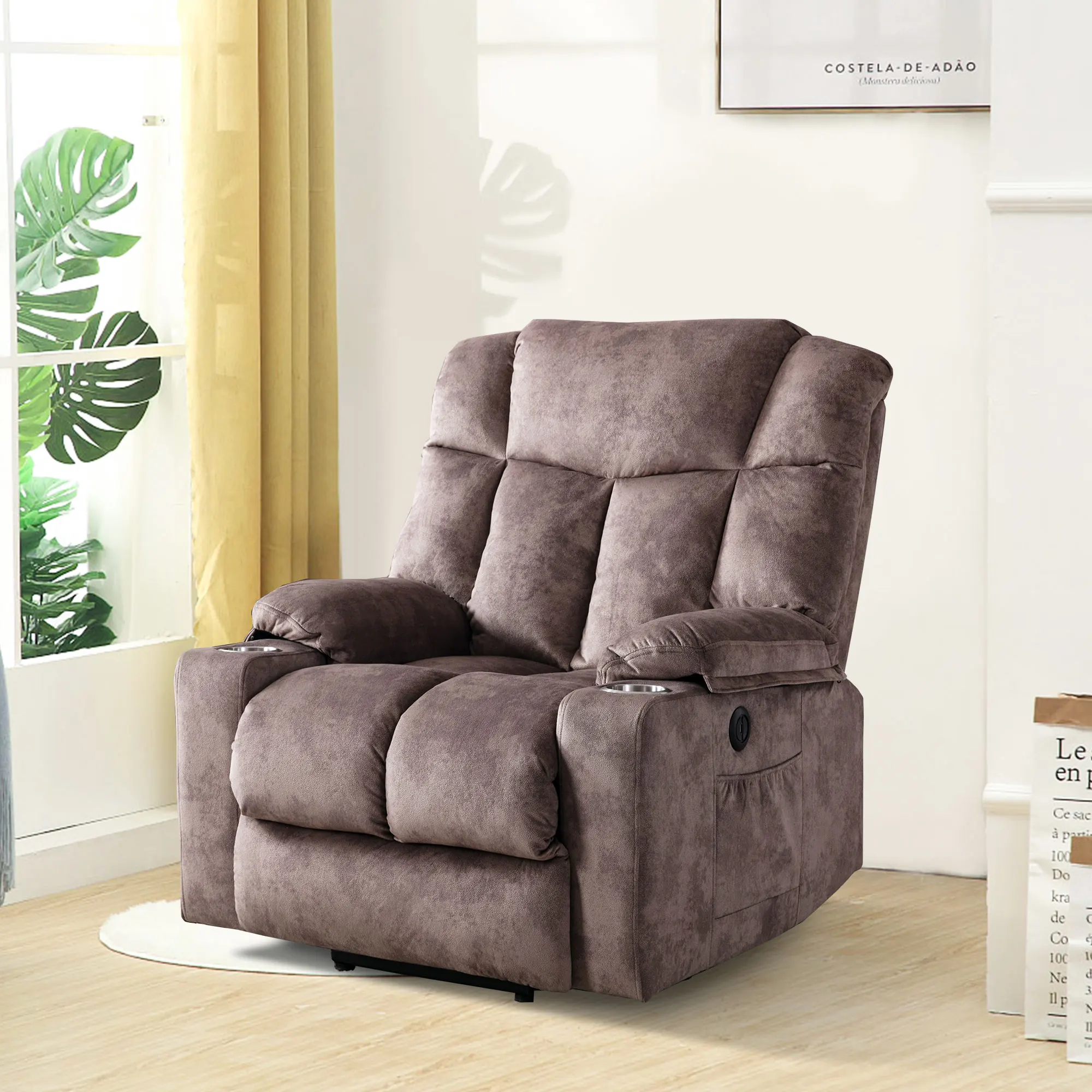 

Power Lift Recliner Chair 3 Positions Reclining Chairs Electric Sofa Recliner for Livingroom,Grey