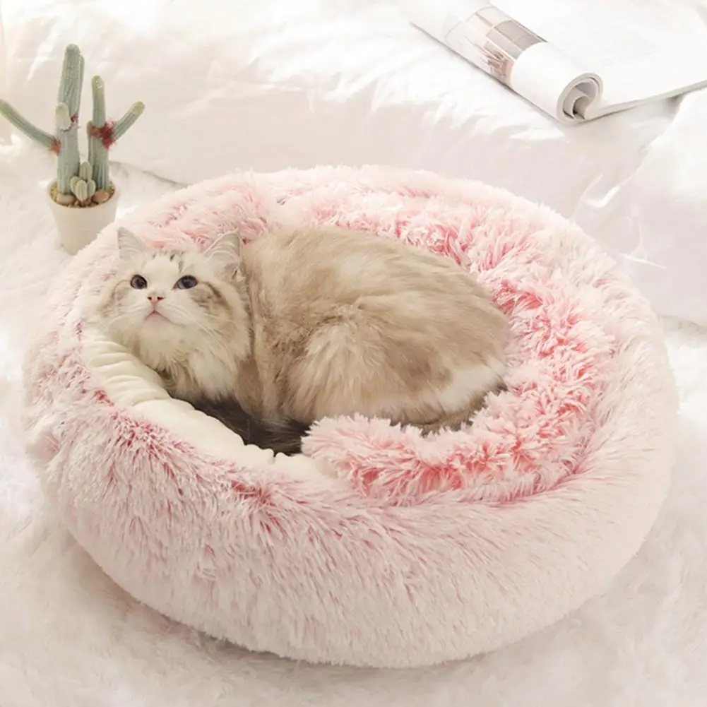 

Cozy Pet House Washable Pet Sleeping Bed Long Plush Cold-proof Small Dog Puppy Cat Sleeping Bed Rest