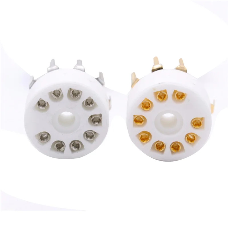 10 шт. керамический 9-контактный B9A разъем для монтажа печатной платы 12AX7 12AT7 12AU7 6DJ8