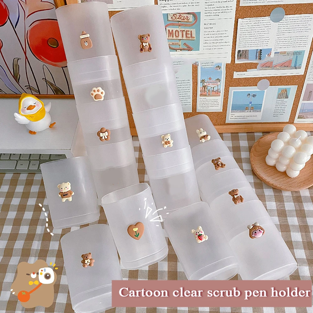 Прозрачный держатель для карандашей подставка кистей настольный органайзер