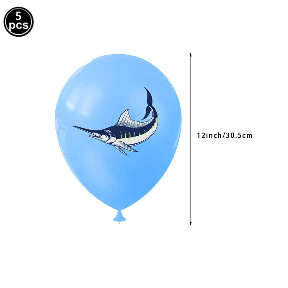 

12-дюймовый латексный воздушный шар "Рыба под морем"