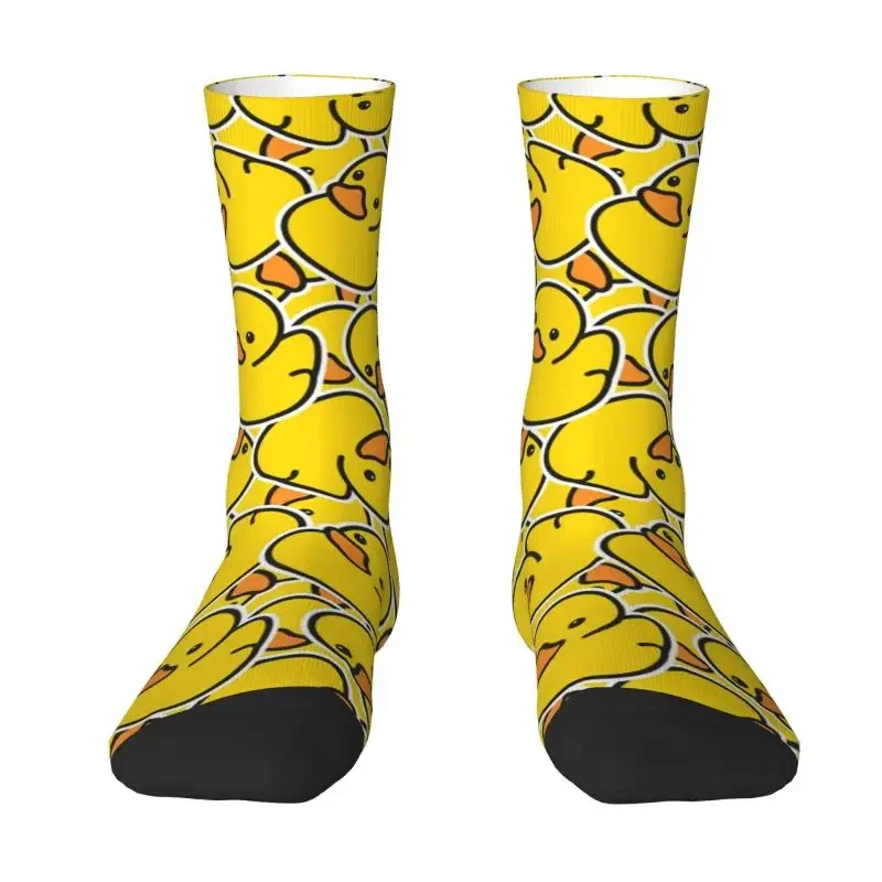 

Kawaii Printing Yellow Classic Rubber Duck Gothic Socks for Women Men Stretch Summer Autumn Winter Crew Socks