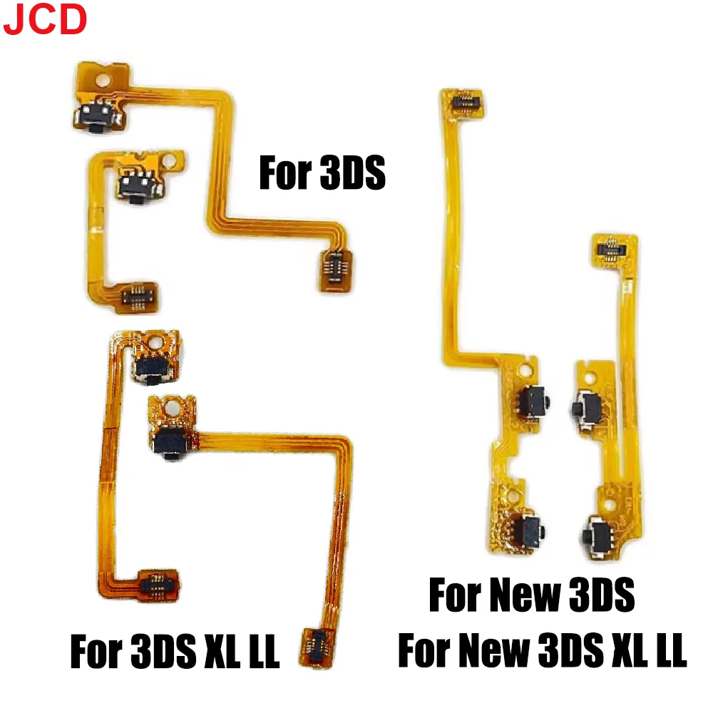 

JCD 1set L R Shoulder Button With Flex Cable For 3DS 3DSXL LL New 3DS LL XL Repair Left Right Switch Trigger Accessory