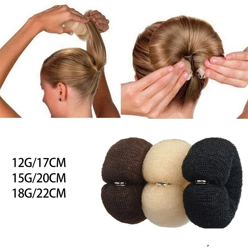 

Hair Bun Maker Donut Magic Foam Sponge 3 Styles Big Ring Hair Styling Tools Twist Headband Hair Ring Women Hair Accessories